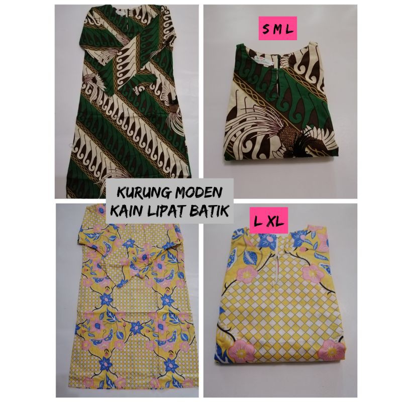 Sale Kurung Moden English Cotton Kain Lipat Batik Shopee Malaysia