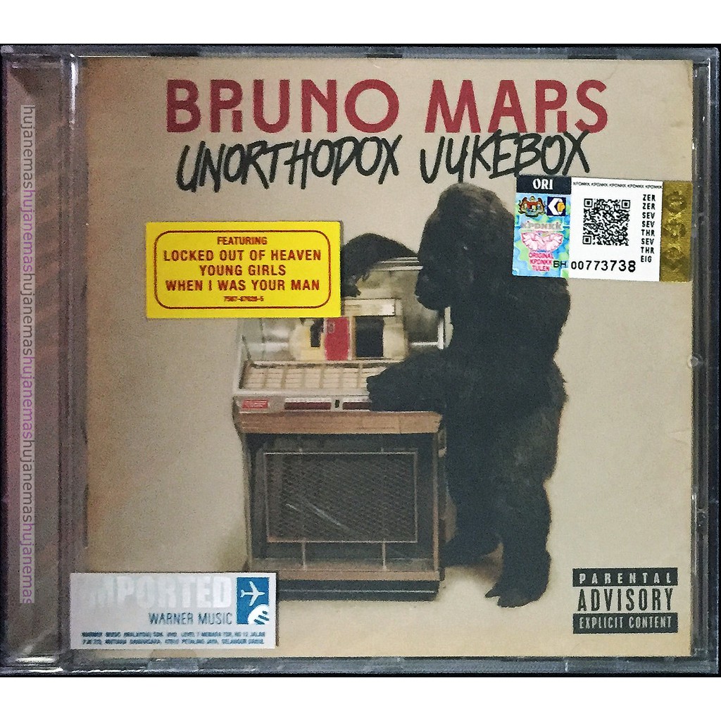 Bruno Mars Unorthodox Jukebox 2012 Warner Music Original Cd Imported Shopee Malaysia 5638