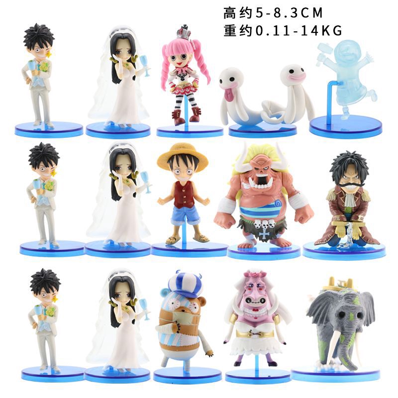 5pcs Set One Piece Luffy Boa Hancock Marry Figure Action Figure Collect Toys Collection Doll Anime Cartoon Model For Gift Shopee Malaysia