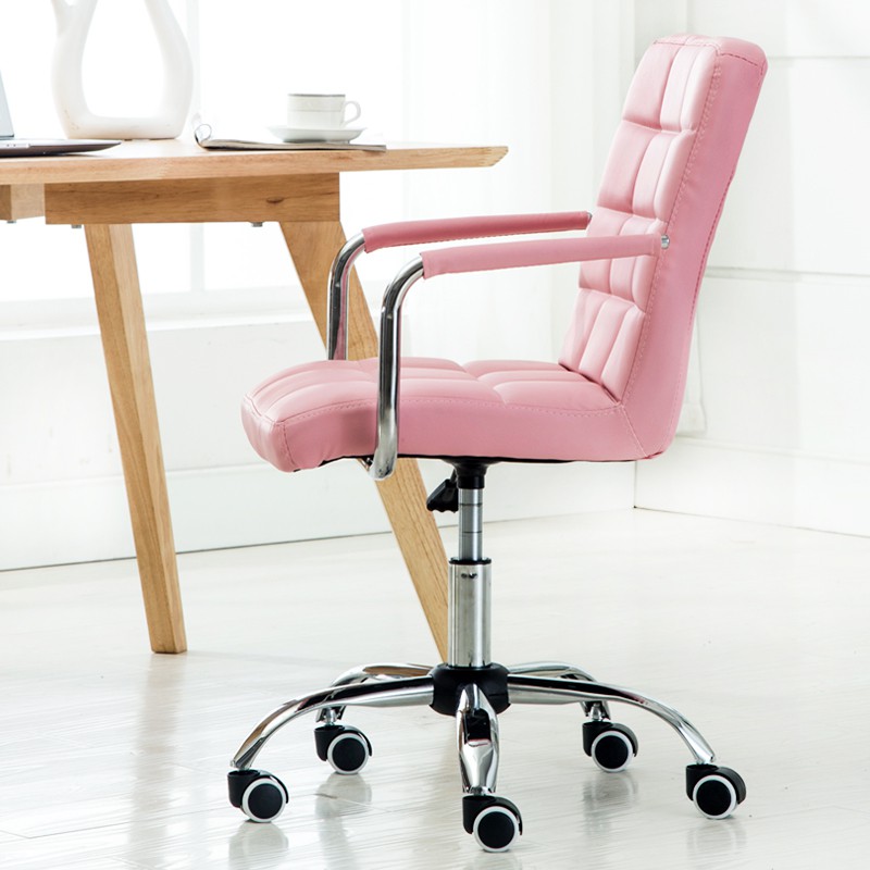 Full Leather Comfort Office Chair - Pink - Full assembly ...