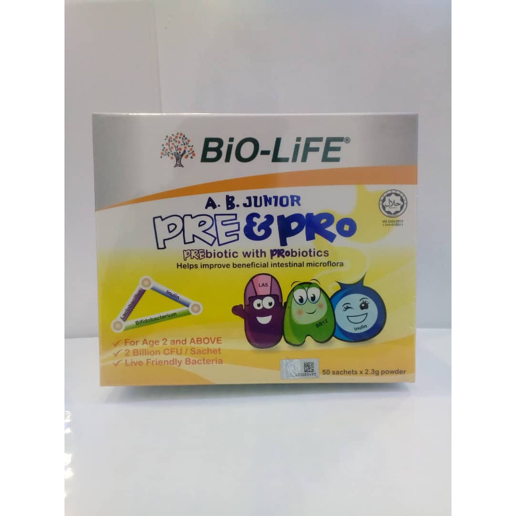 EXP 01/2021 BIO-LIFE A.B.JUNIOR AB JUNIOR PRE & PRO PREBIOTIC AND ...