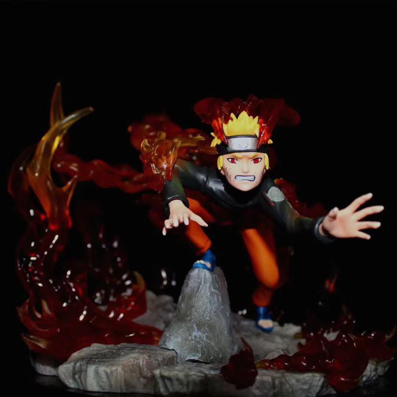 Tomato666 Myhuoying 2020 New Gk Nuo Naruto Two Tail Fox Naruto Statue Model Boxe Shopee Malaysia