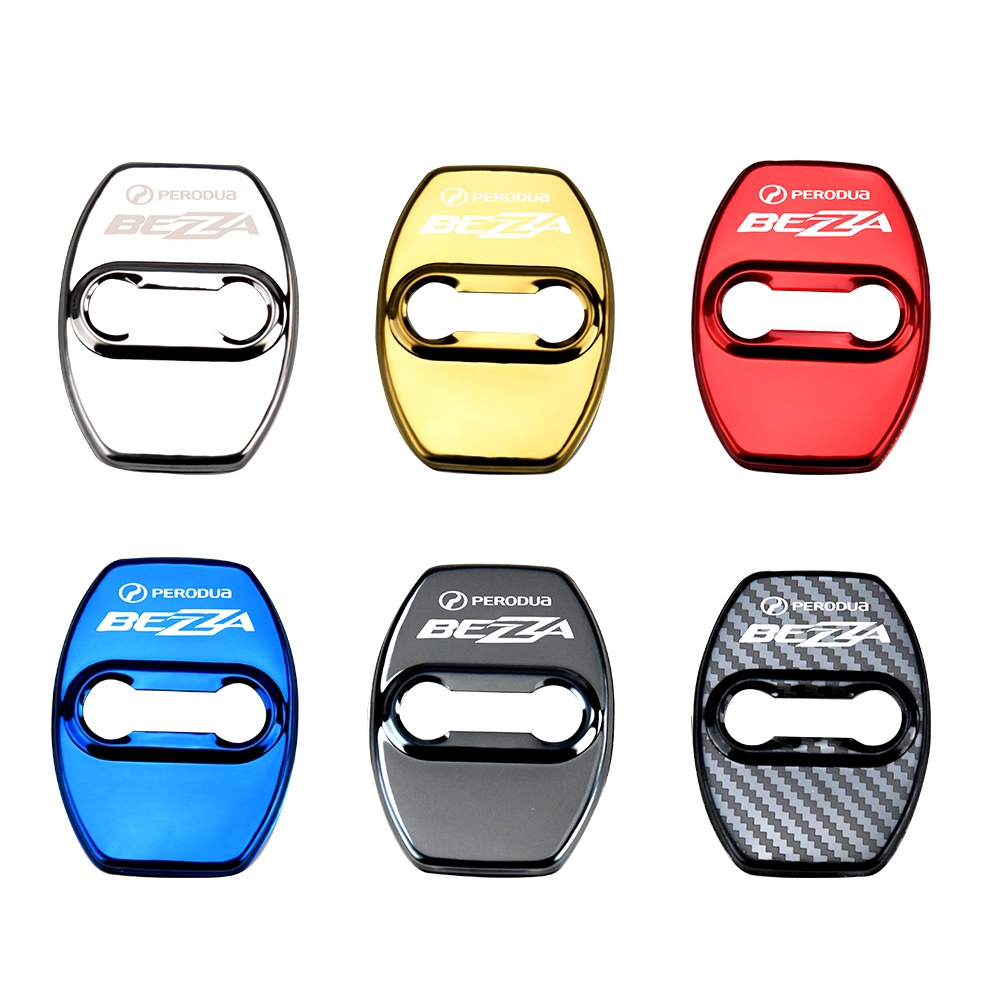 Reliable Quality 4PCS Car Door Lock Cover PERODUA MYVI ARUZ BEZZA AXIA ALZA VIVA ATIVA Auto Protect Case Decoration P...