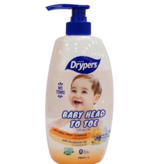Drypers Baby Head to Toe with Fruit Complex & Oat Kernel Extract 220ml