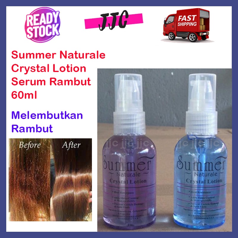 HAIR PRODUCT🔥Summer Naturale Crystal Lotion Serum Rambut🔥Purple Blue  serum 60ml | Shopee Malaysia