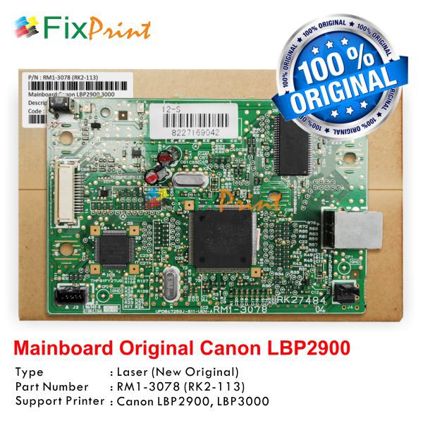 New Original Canon LBP-2900 LBP-3000 Printer Board Mainboard LBP2900 ...