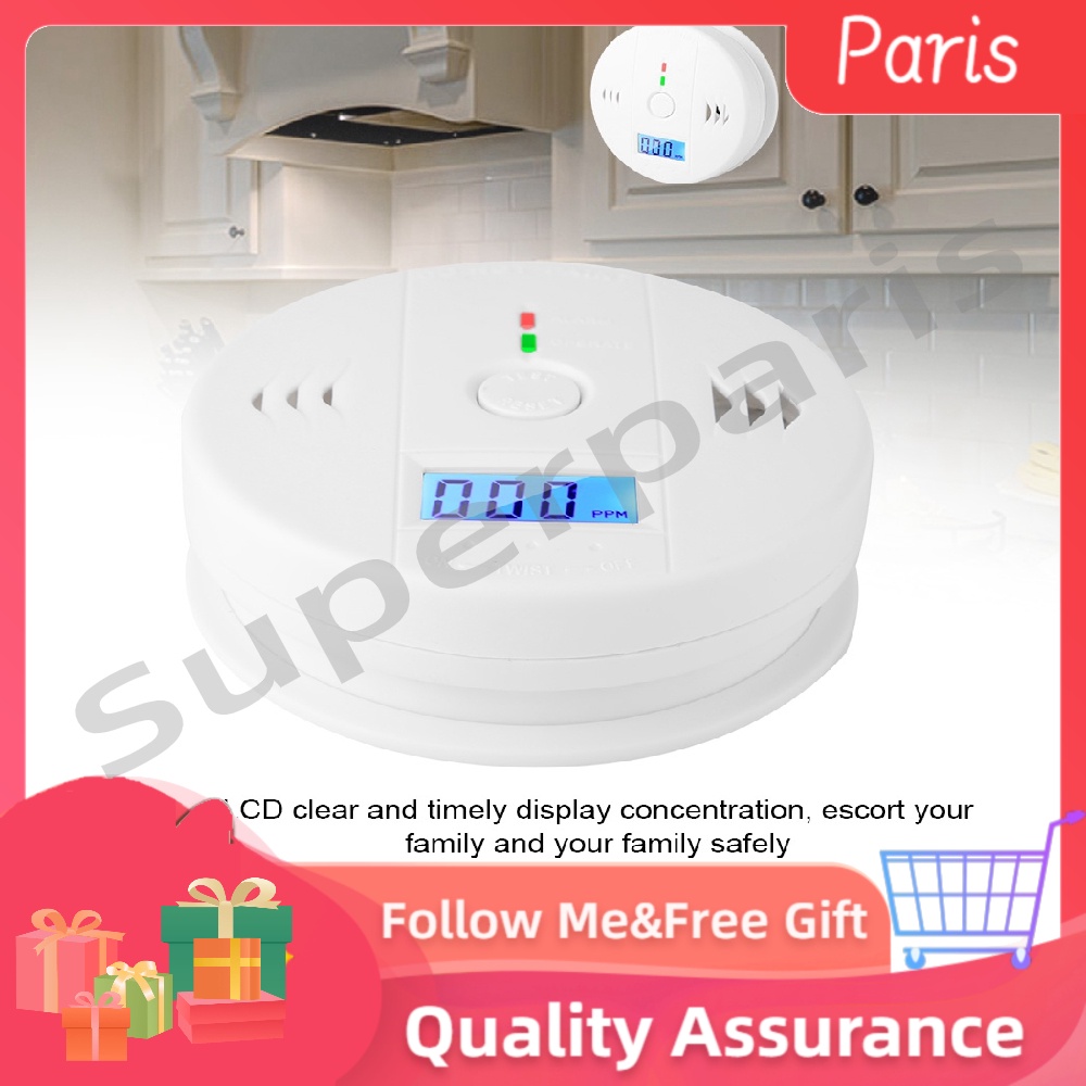Detector Essential High Quality Carbon Monoxide Alarm CO Smoke Intelligent Sensor Poisoning Gas Warning
