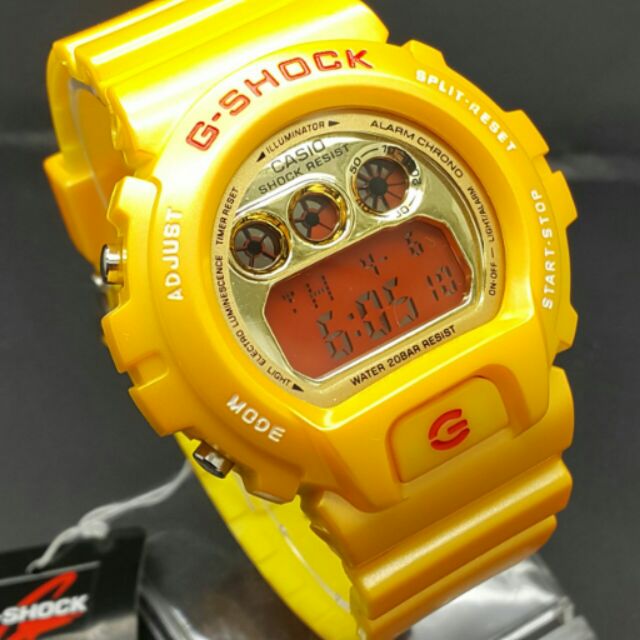 g shock dw 6900 yellow