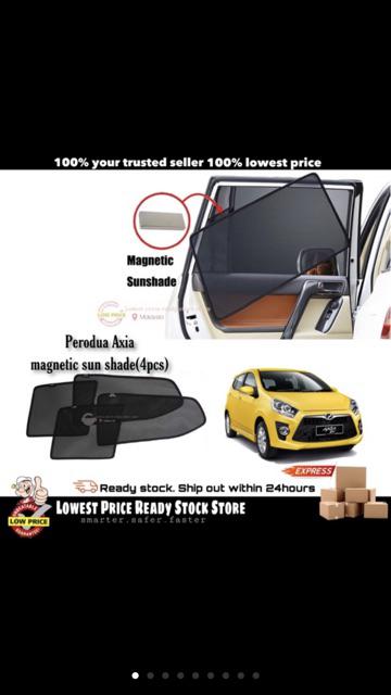 Magnetic Sun Shade Perodua Axia (4pcs)  Shopee Malaysia