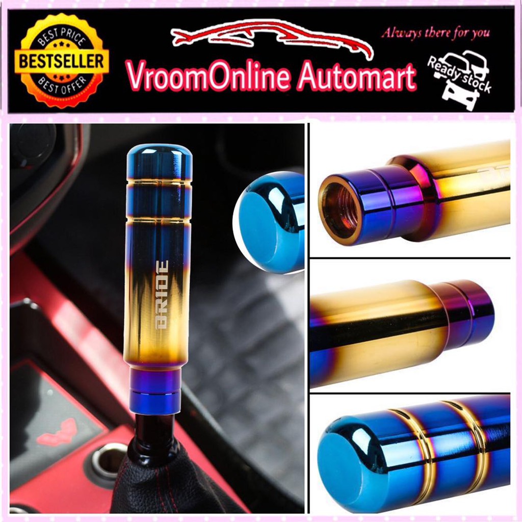 Universal Bride Titanium Gold Aluminum Gear Shift Knob Shifter Lever