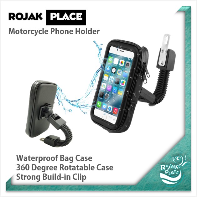 Motorcycle Phone Holder with Water 