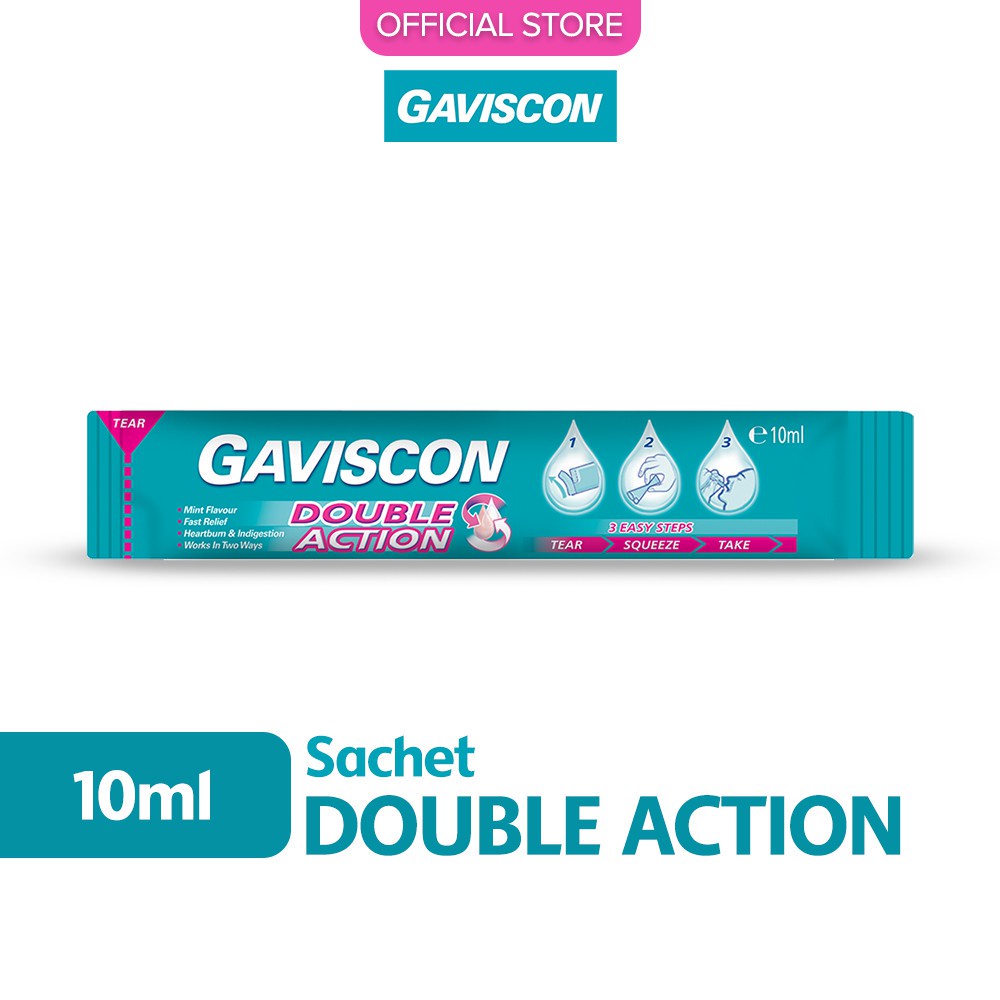 Gaviscon Double Action Liquid Sachet (10ml) Shopee Malaysia