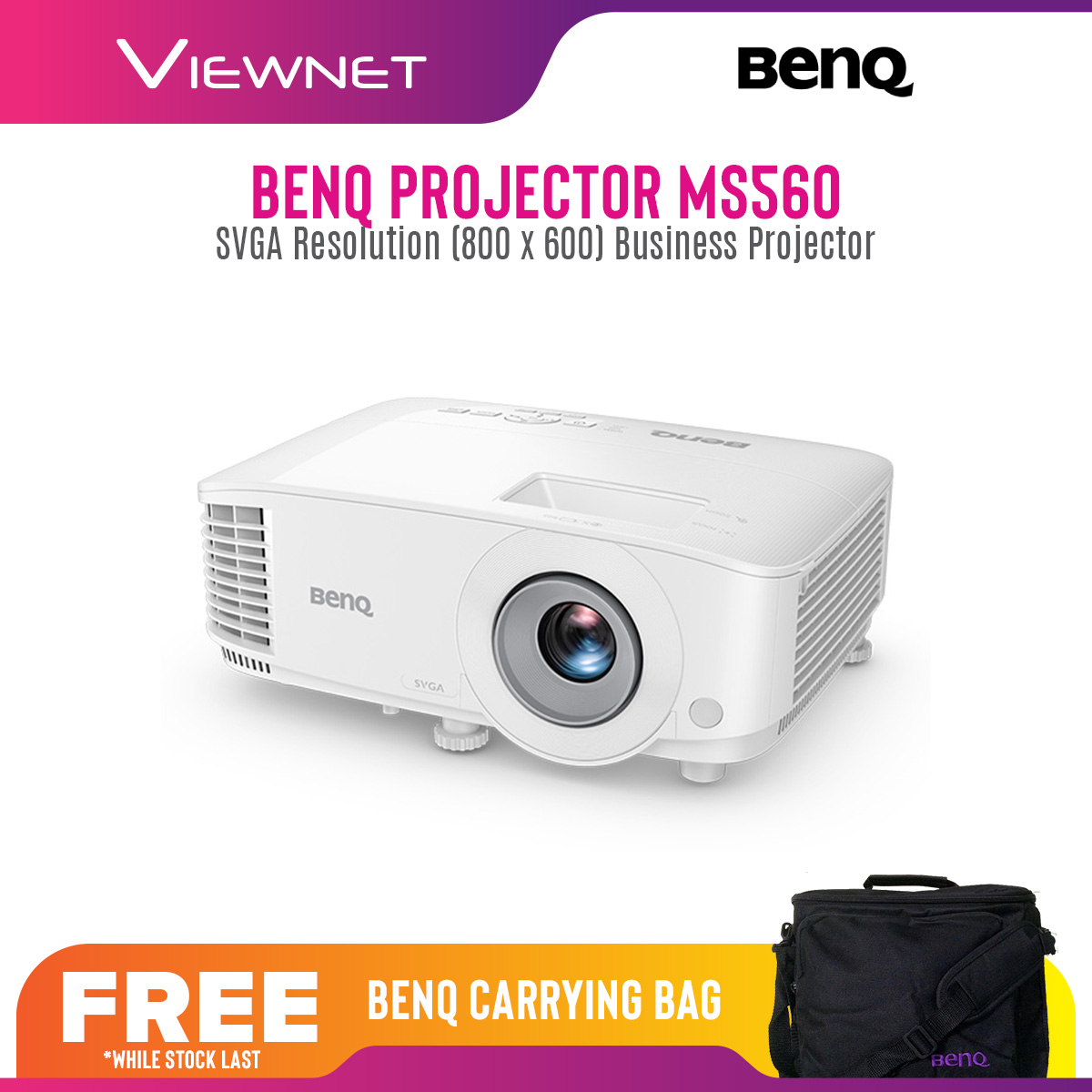 BenQ MS560 SVGA画質 DLP ビジネスエントリープロジェクター (4,000