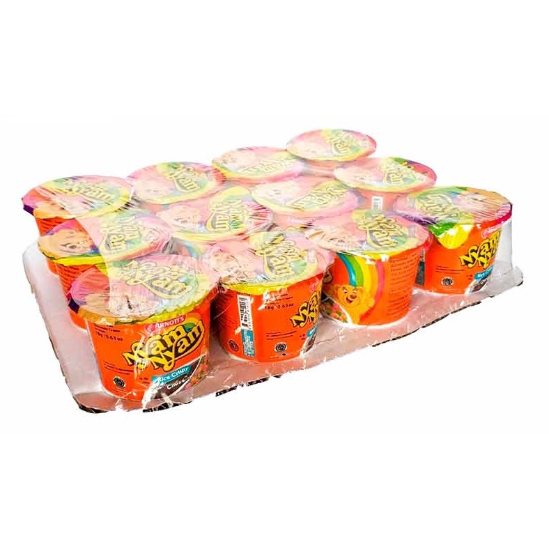 12 Cups Arnotts Nyam Nyam Rice Crispy 18g Each HALAL (LOCAL READY STOCKS)