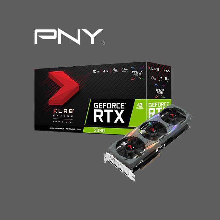 PNY GeForce RTX 3080 XLR8 Gaming EPIC-X RGB Triple Fan Edition LHR Graphics Card