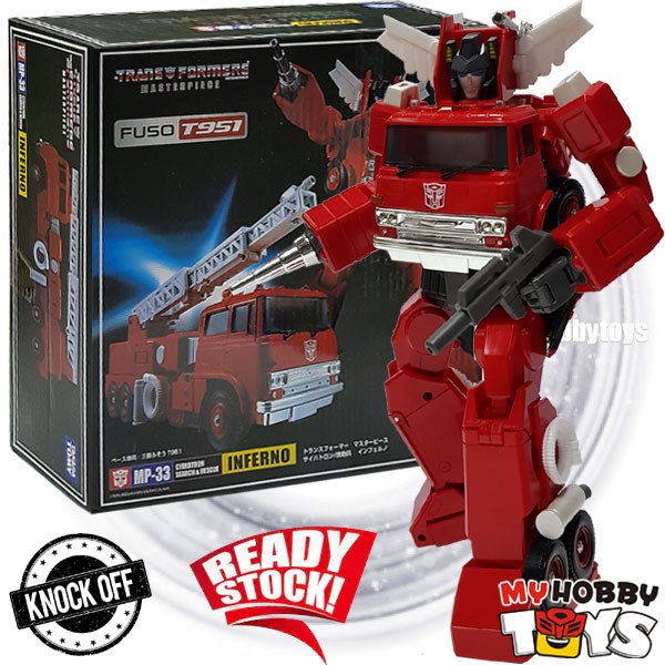 Ko Takara Tomy Transformable Robot Masterpiece Mp 33 Inferno Fuso T951 Ladder Fire Truck Fire Engine Mp33 Shopee Malaysia