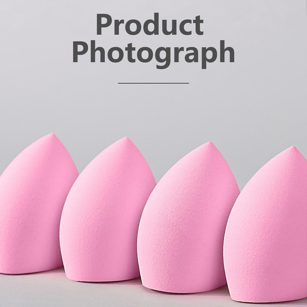 1pc Pink Dense Beauty Egg No Powder Beveled Face Sponge Puff Makeup Liquid Foundation Dedicated Delicate Makeup Egg