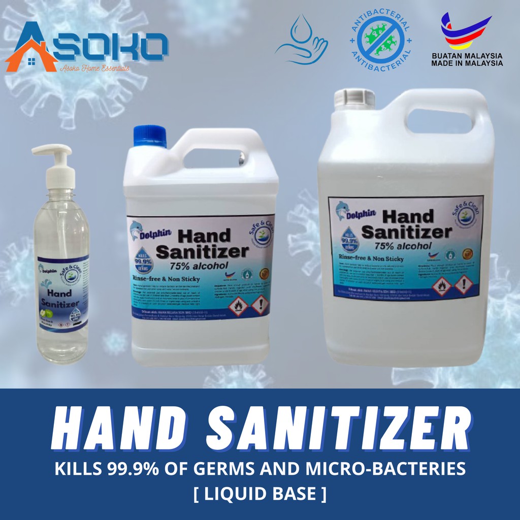 READY STOCK 500ml 5Litre Instant Hand Sanitizer Sanitiser With Apple ...