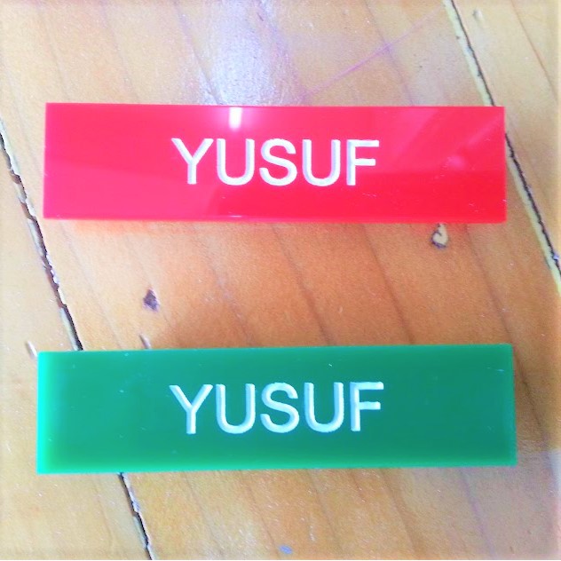 Nametag Acrylic Atau Pvc Siap Segera Shopee Malaysia