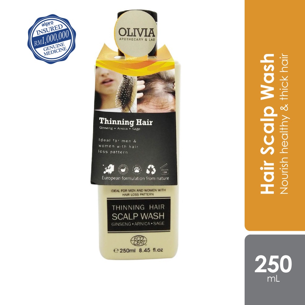 Olivia Thinning Hair Scalp Wash Shampoo (250ml) Shopee Malaysia