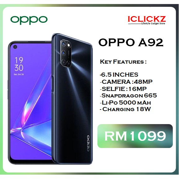 A92 harga malaysia oppo Oppo A92: