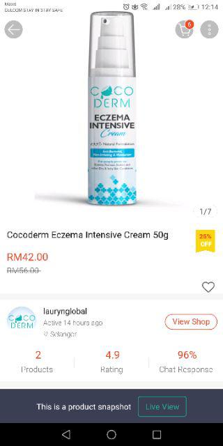 Cocoderm Eczema Intensive Cream 50g | Shopee Malaysia