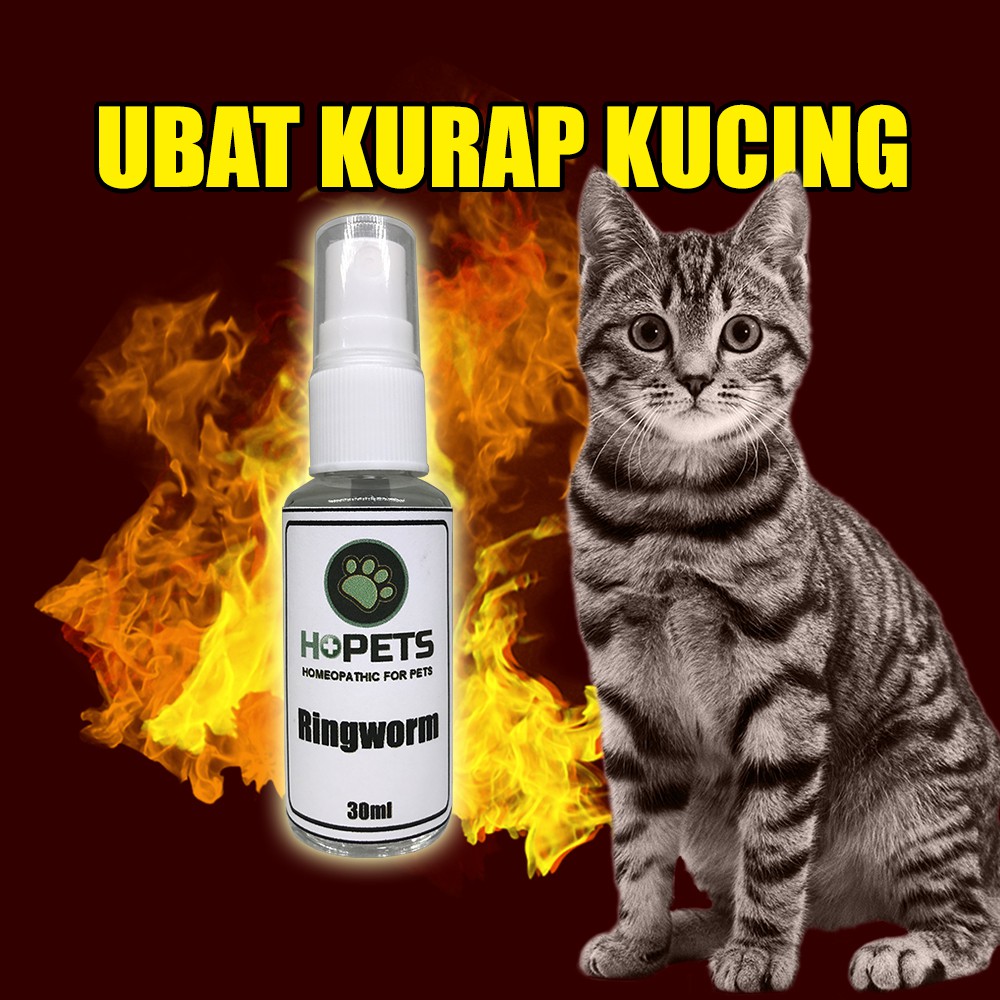 Ubat Kurap Kucing - Ubat Kurap Kucing Spray Cecair Homeopathy 30ml 