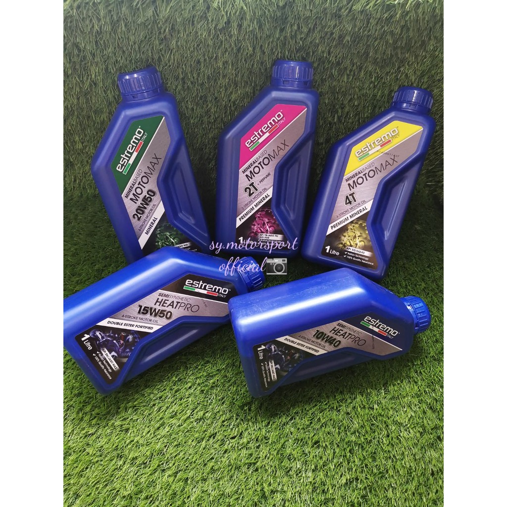Estremo Italy 4t Heatpro Motomax Scootmax 1l Motor Oil Coolant 100 Original 15w50 10w40 10w50 10w60 5w40 Scooter Shopee Malaysia