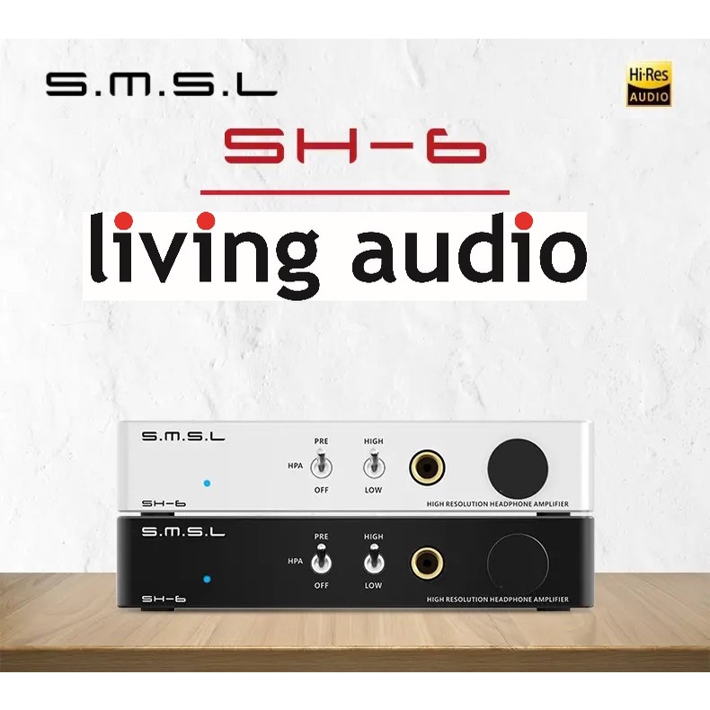 SMSL SH6 Amp Ultra-low Distortion RCA Input 6.35mm Mini Desktop Headphone Amplifier SH-6