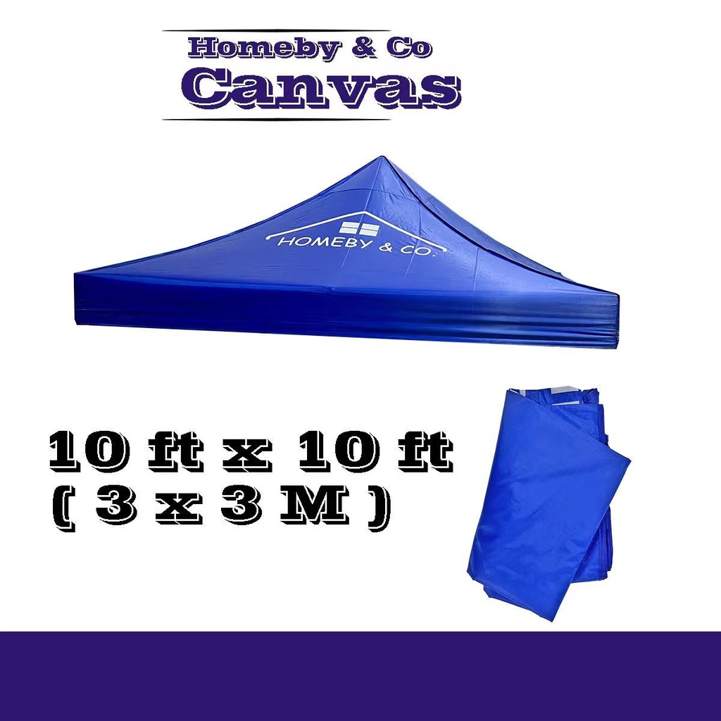 HOMEBY Canvas Canopy 10x10 Heavy Duty Canvas Camping Tent Camping