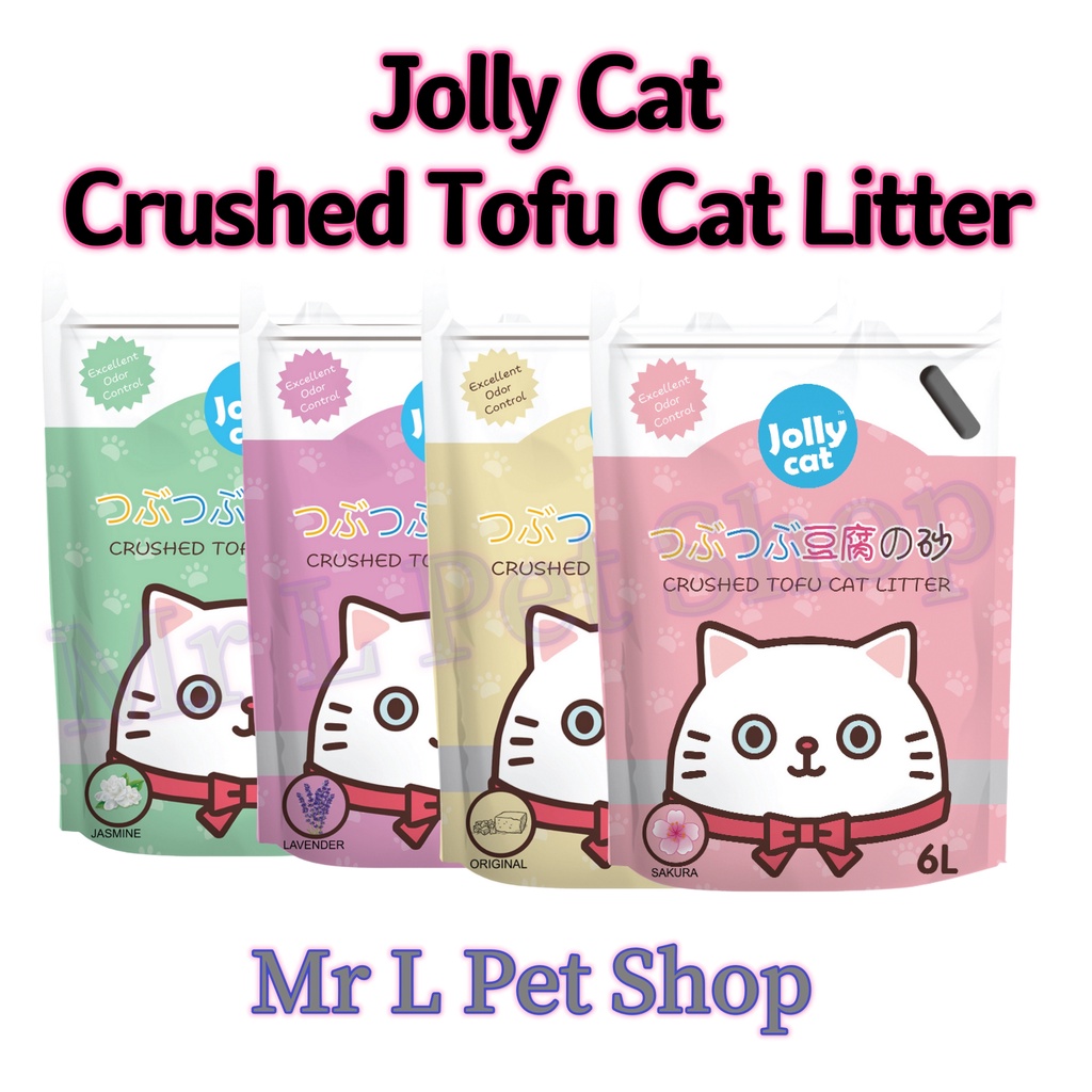 Jolly Cat Crushed Tofu Cat Litter Tofu Pasir Kucing (6L) Shopee