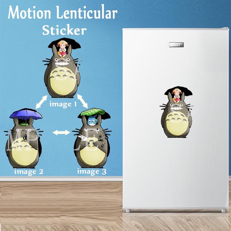 My Neighbour Totoro Motion Sticker Anime Figure Refrigerator Sticker