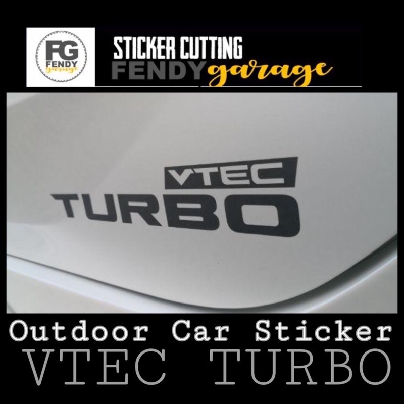 **READY STOCK** VTEC TURBO Honda Car sticker 1 set (left & right ...