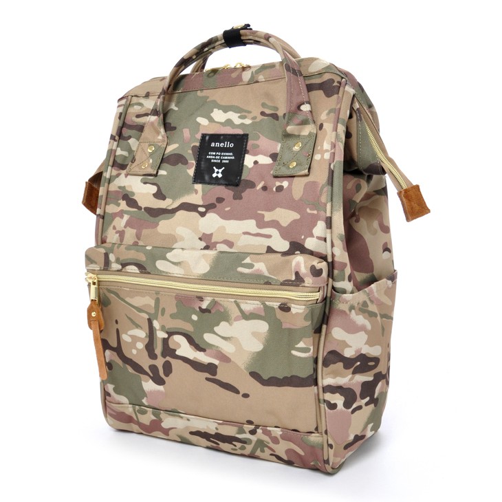 Anello Japan Digital Camouflage Backpack Rucksack Canvas School CAMO Book A4 Bag 