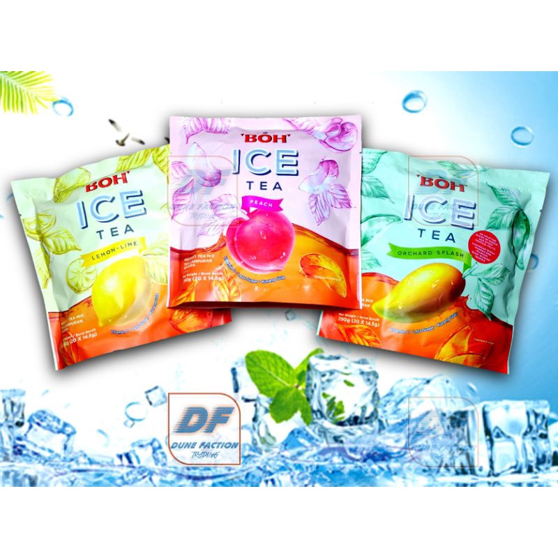 BOH Ice Tea (20's X 14.5gm) Lemon Lime / Orchard Sprash / Peach