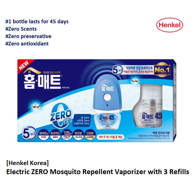 [Henkel Korea] Home mat Electric Mosquito Repellent Vaporizer with 3