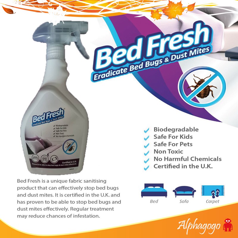 BedFresh SPRAY Eradicate Bed Bugs & Dust Mites 500ml Shopee Malaysia