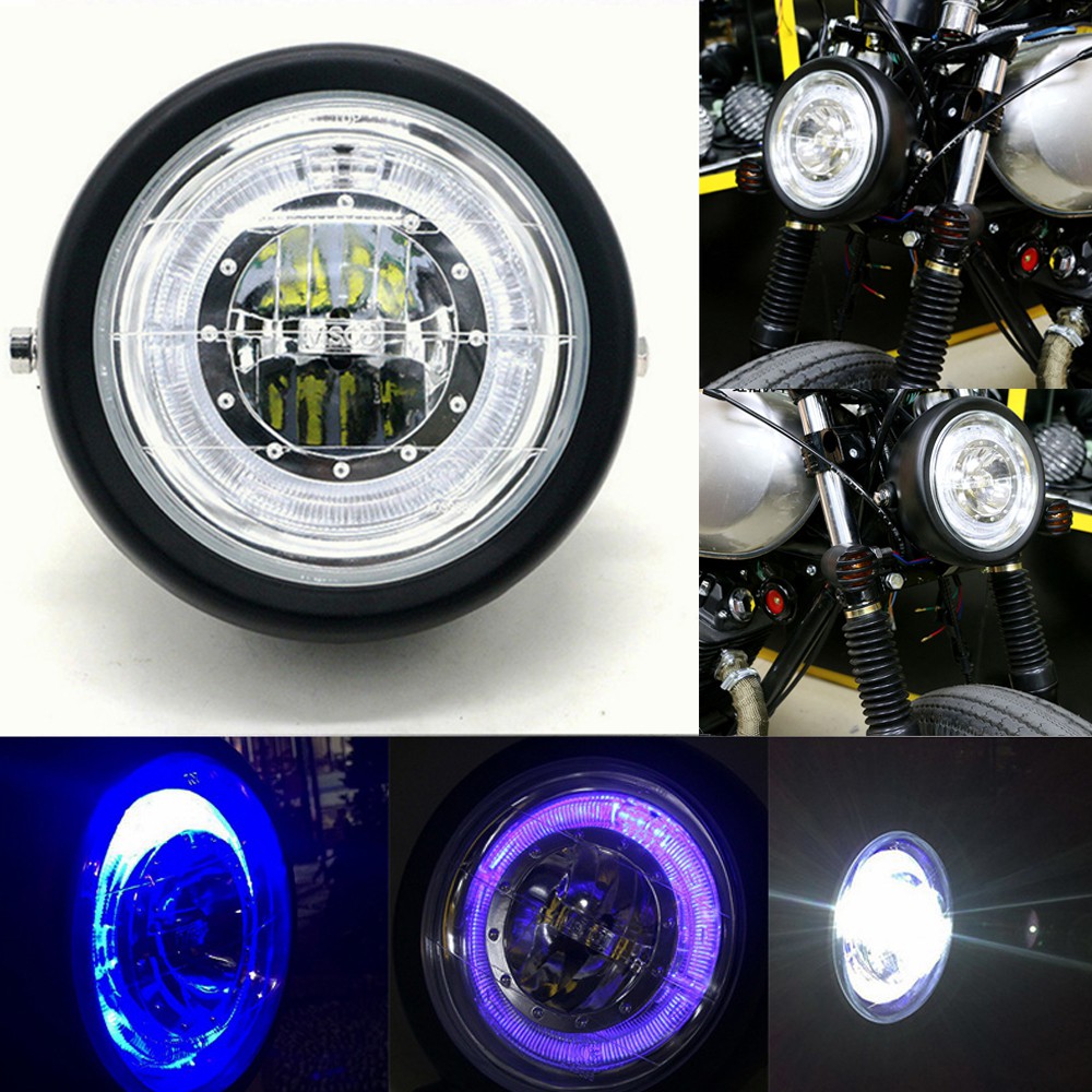 12V Custom Universal Retro Motorcycle Headlight High/Low Beam Head