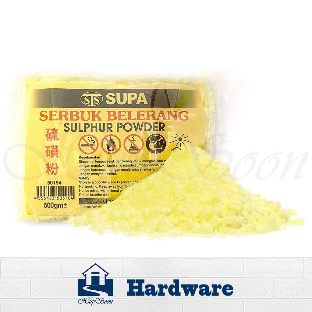 Sts Supa Sulphur Powder Sulphur Snake Repellent Snake Repeller Sulfur Serbuk Belerang Halau Ular 硫磺粉 500g