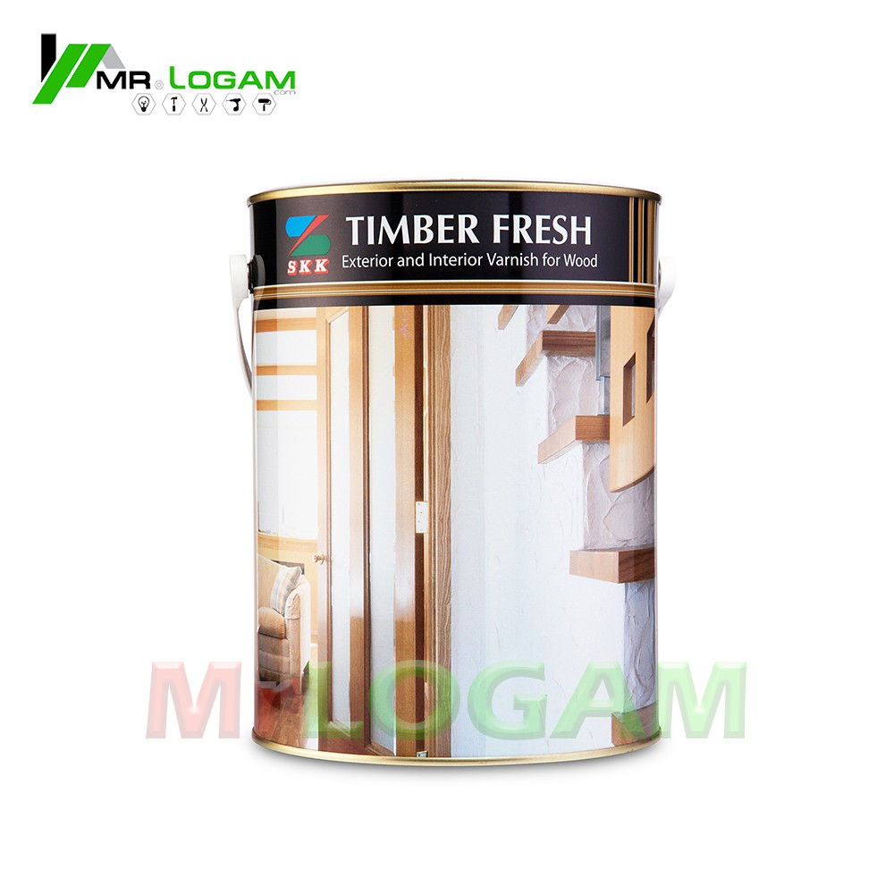 Skk Timber Fresh Exterior And Interior Varnish For Wood / Cat Kayu / Cat Rumah Shopee Malaysia