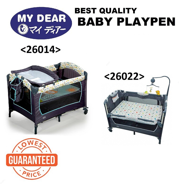 My Dear Playpen With Mosquito Net Side Slide Door Shopee Malaysia