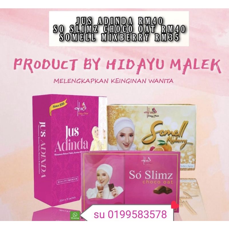 Buy Jus Adinda Product By Hidayu Malek Seetracker Malaysia