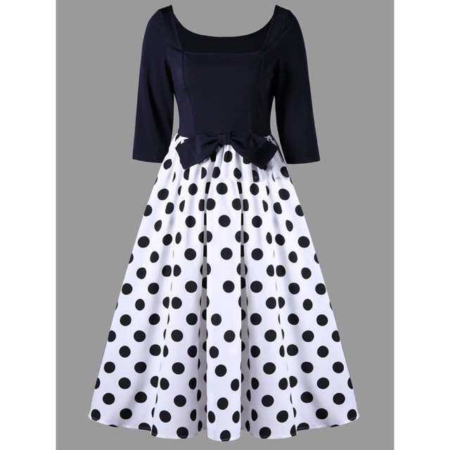 polka dots retro style