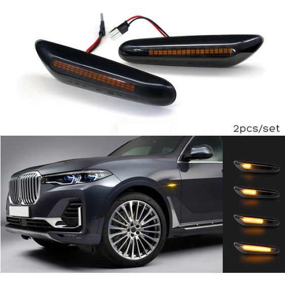 Led Dynamic Side Marker Turn Signal Light For BMW E90 E91 E92 E93 E60