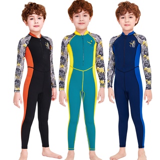 Kids Wetsuit Full Length Warm 2.5mm Neoprene Childrens Suit Full Body Age 5-14 