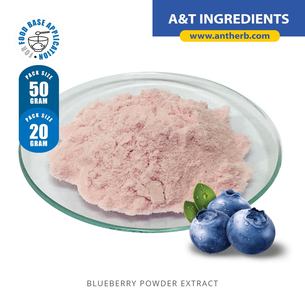 [20g/50g] Blueberry Powder Extract / Serbuk Ekstrak Blueberi HALAL
