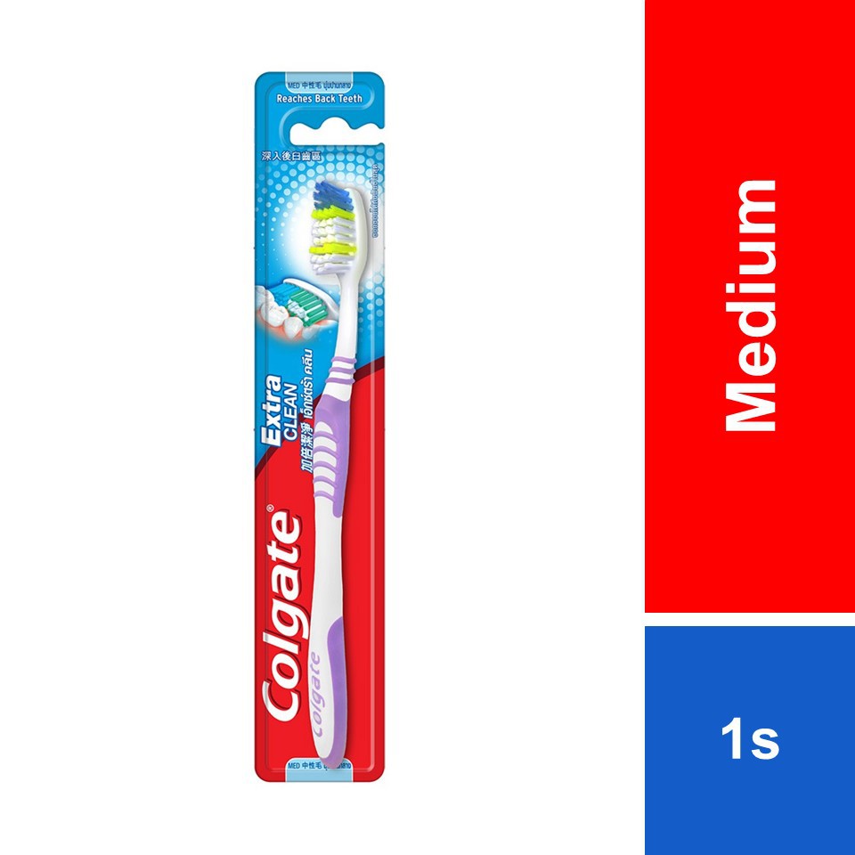 Colgate Extra Clean Toothbrush Medium 1s | Shopee Malaysia