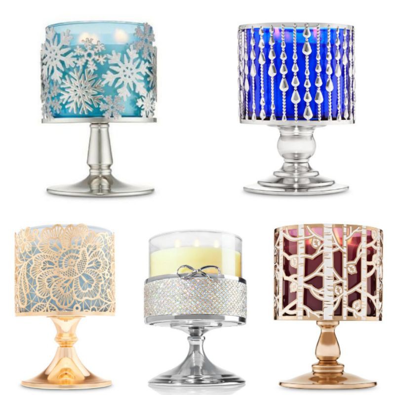 candle holders from bath and body works