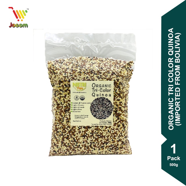 Nutri Pure Organic Tri Color Quinoa 有机三色藜麦 500g [Imported From Bolivia] [KL& Selangor Delivery Only]