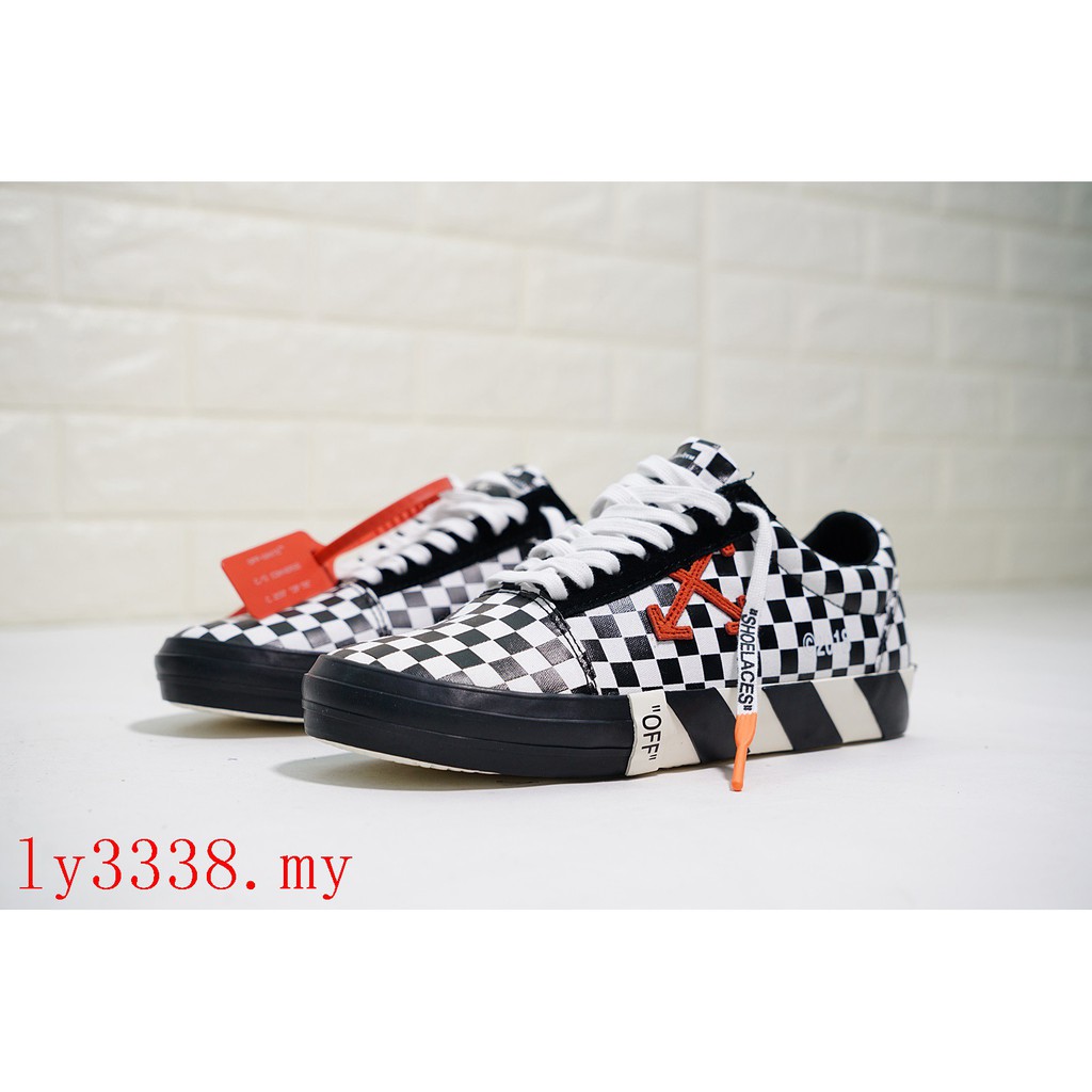 Preference slap af Skælde ud Vans X Off-White c/o Virgil Abloh Vulc Low Top Low-top sneakers / OW  checkerboard | Shopee Malaysia